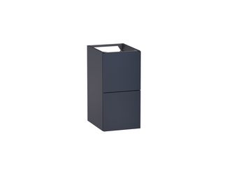 Meuble complément sous-vasque gain de place, 2 tiroirs, décor verni laqué FORMEO Main Image