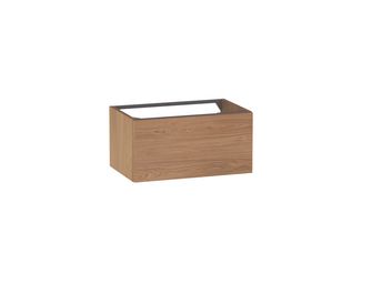 Meuble sous-vasque gain de place L.60 cm, 1 tiroir, décor naturel FORMEO Main Image