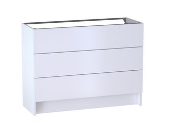 Meuble sous vasque reposant L.120 cm, 3 tiroirs, décor verni laqué FORMEO Main Image