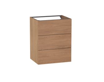 Meuble sous-vasque L.60 cm, 3 tiroirs, décor naturel FORMEO Main Image