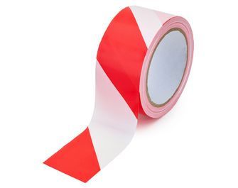 Rubalise Rouge Et Blanc 50Mm X 100 Main Image