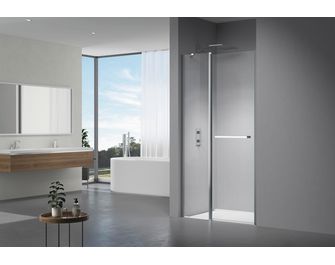 Porte de douche pivotante 2 battants C&C | Lapeyre