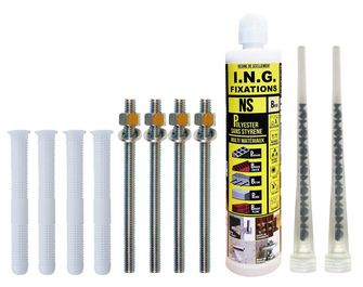 Kit de fixation store banne résine Main Image