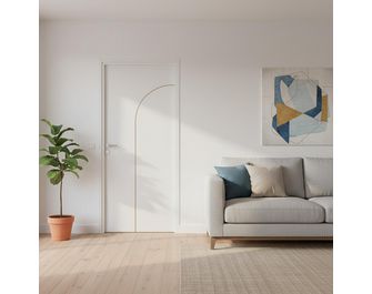 Bloc porte fin de chantier thermique ARCHE ALVEO |Lapeyre