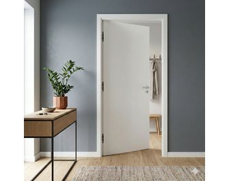 Bloc-porte acoustique Huisserie 90 blanc laqué ROMY***| Lapeyre