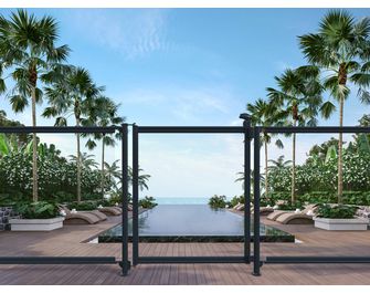 Portillon verre pour barrière de piscine JADE-Lapeyre