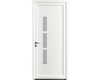 Porte d'entrée ANDELLE PVC vitrée à barillet 215x90 cm | Lapeyre