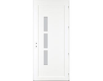 Porte d'entrée ANDELLE PVC vitrée à barillet 215x90 cm | Lapeyre