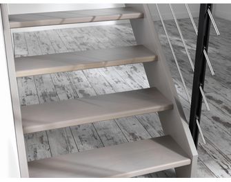 Poteau Epure aluminium noir - Escaliers