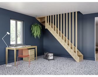 Kit Rampe / Cloison Claustra bois chêne | Lapeyre