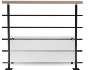 Poteau Cubik plat noir - Escaliers