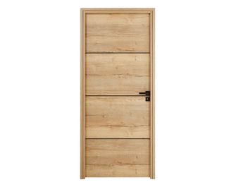 Bloc-porte ROXIE fin de chantier thermique inserts noir | Lapeyre