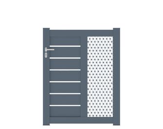 Portillon aluminium Catane décor moucharabieh sur-mesure Main Image