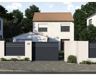 Clôture AOSTE en aluminium -Lapeyre