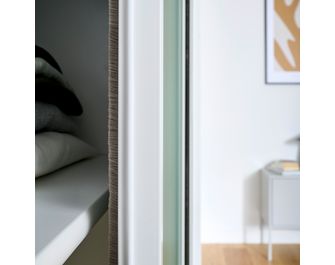 Porte de placard coulissante décor velours UNION | Lapeyre