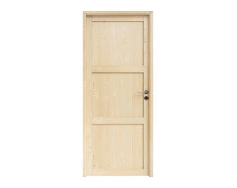 Bloc-porte Sapin ROBIN 3 panneaux huisserie 72 -Lapeyre