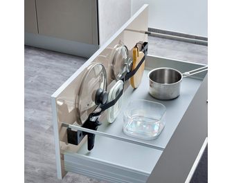 RANGE COUVERCLE ELASTIQUE L.79 NOIR MAT-Lapeyre