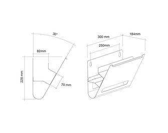 AMENAGEMENT PORTE - 2 ETAGERES GRIS L.20-Lapeyre
