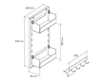 AMENAGEMENT PORTE - 2 ETAGERES-Lapeyre