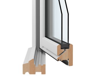 Fenêtre bois exotique ARBOREAL avec volet roulant sur mesure | Lapeyre