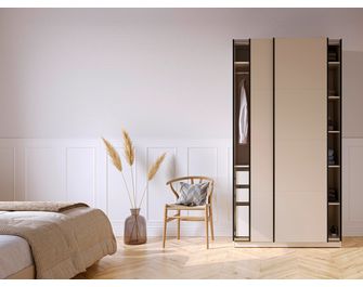 Porte de caisson coulissante Pléiade H.230cm gris | Lapeyre