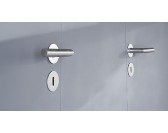 Bloc-porte huisserie invisible prépeint à clé - Portes