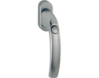 Poignée Secustik® Atlanta avec bouton poussoir aspect aluminium Main Image