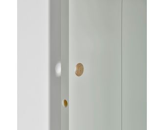 Porte coulissante VERTICALE * à peindre - avec serrure | Lapeyre