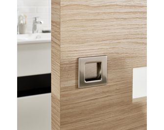 Poignée carrée pour porte coulissante en bois - Portes