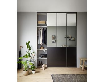 Porte de placard coulissante décor uni UNION | Lapeyre
