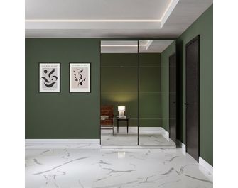 Armoire 2 portes miroir L.120/160 cm Pléiade | Lapeyre