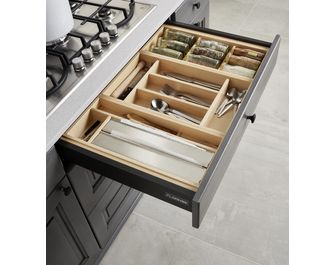 Range-couverts bois pour tiroir s/plan l.80-Lapeyre