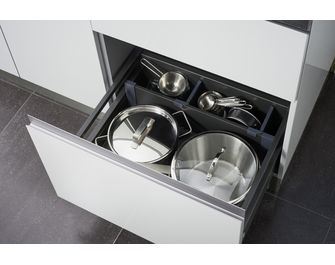 Séparateur tiroir cuisine gris anthracite Main Image