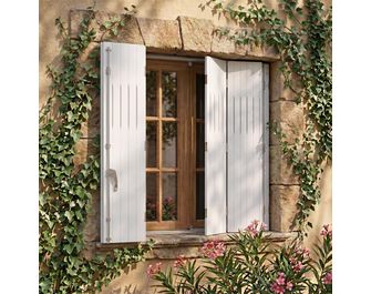 Persienne pliante en pin Nancy sur mesure - Lapeyre