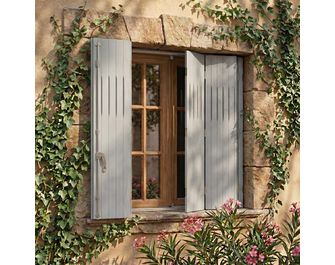 Persienne pliante en pin Nancy sur mesure - Lapeyre