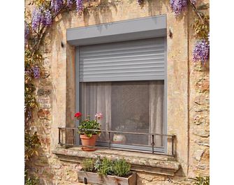 Volet roulant DENVER aluminium electrique filaire couleur pref sur-mesure avec moustiquaire-Lapeyre