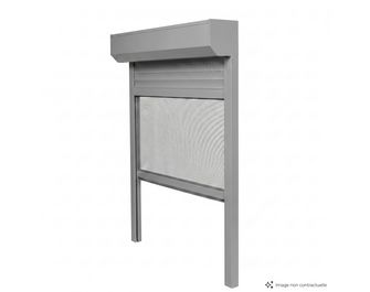 Volet roulant DENVER aluminium electrique filaire couleur pref sur-mesure avec moustiquaire Main Image