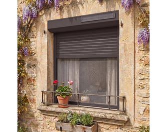 Volet roulant solaire DENVER couleur au choix sur-mesure avec moustiquaire| Lapeyre