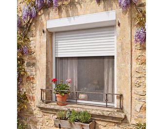 Volet roulant DENVER aluminium radio couleur pref sur-mesure avec moustiquaire-Lapeyre
