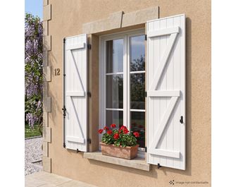 Volet battant FLORENCE aluminium isolant à bâti de rénovation sur mesure-Lapeyre