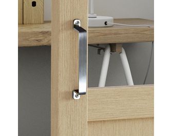 Ensemble de 2 poignées ATELIER INOX à visser pour porte coulissante Main Image