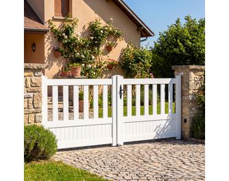 Portail battant PVC Estérel - Extérieur
