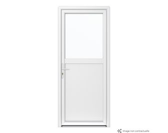 Porte de service PVC Bréhat 2 sur mesure-Lapeyre