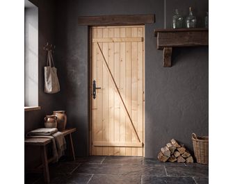 Porte de service Sapin N°28 - Portes