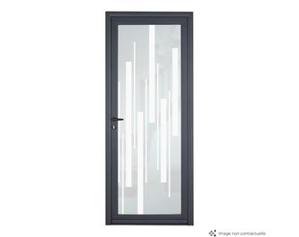 Porte d'entrée Adénora aluminium vitrage Grammi sur mesure | Lapeyre