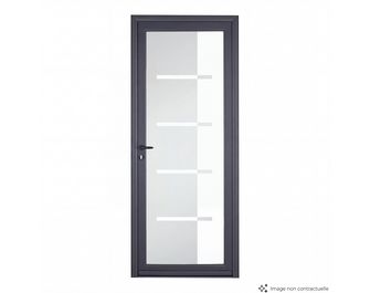 Porte d'entrée Adénora aluminium vitrage Kuona sur mesure | Lapeyre