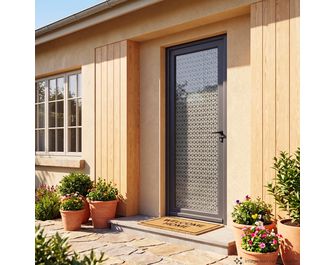 Porte d'entrée Adénora aluminium vitrage Hypnose sur mesure | Lapeyre