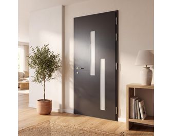 Porte d'entrée Anastasia aluminium vitrée sur mesure | Lapeyre