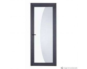 Porte d'entrée Adénora aluminium vitrage Hemis sur mesure | Lapeyre