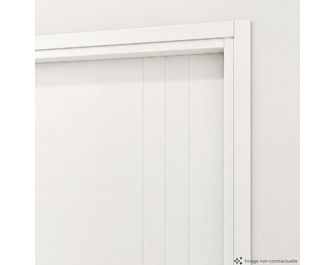 Bloc-porte fin de chantier blanc laqué LINE| Lapeyre